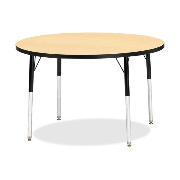 Jonti-Craft TABLE, ACTIVITY, 42inRND, MP/BK JNT6468JCA011 - main